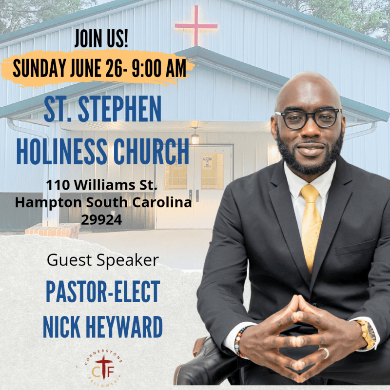 Pastor Elect Nicholas Heyward Will Be At St.&nbsp;Stephen